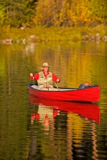 Fly Fishing From Canoe