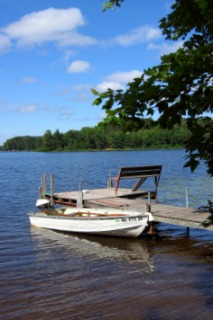 Fishing Dock on a Wisconsin Lake